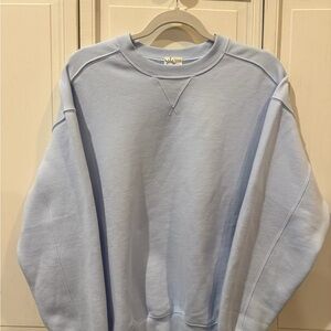 aerie offline oversized Pale Blue women’s Crewneck Sweatshirt size XXS